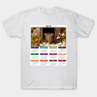 cute mouse 2019 Calendar T-Shirt